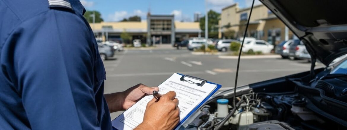 Roadworthy inspection service at a customer workplace