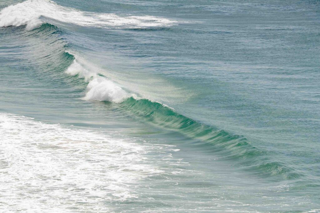 Waves breaking on a Gold Coast beach